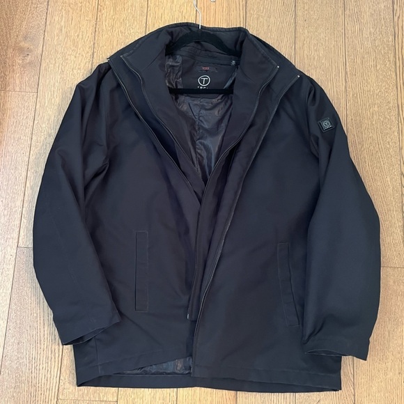 Tumi Tech Commuter Jacket Black With Hood Size XL - Picture 2 of 9